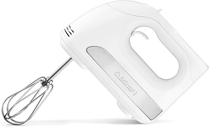 Cuisinart HM-3 Power Advantage 3-Speed Hand Mixer, White