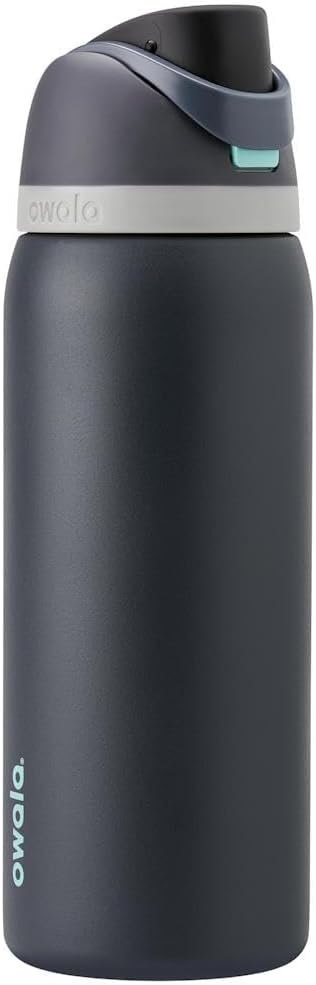 Owala FreeSip Insulated Stainless Steel Water Bottle with Straw for Sports, Travel, and School BPA-Free Sports Water Bottle, 32 oz, Foggy Tide