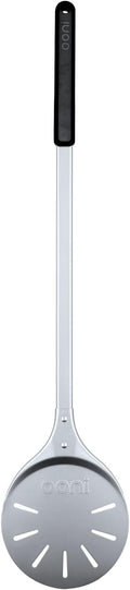 ooni Pizza Turning Peel - 7 Inch Aluminum Perforated Pizza Peel, Lightweight Metal Pizza Turner with Long Handle, Pizza Tools, Pizza Oven Accessories