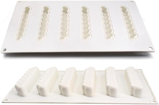 mostsom Silicone Molds Baking Mold for Mousse Cake, Silicone Mold for Chocolate, French Dessert Mold for Pastry Chocolate, Reusable Non-Stick Easy Release Baking Molds (I_ Creamy)