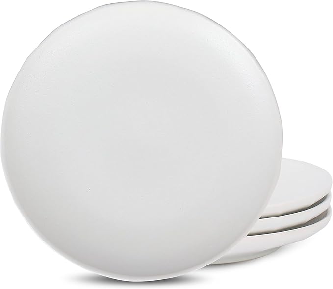 Stone Lain Rio 4-Piece Salad Plate Set Stoneware, Beige