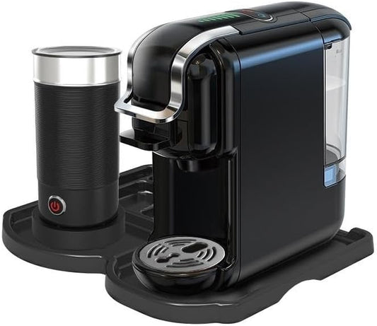 Multi-Capsule Coffee Maker, Hot/Cold Coffee Maker, Milk, ESE Pod Ground Coffee, Cafeteria, 19 Bar, 5 in 1 (Color : H2B M1A Tray BK, Size : CHINA_UK)