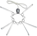 Display Buddie Adjustable Wall Plate Hanger - Secure for Round Platter Bowl Tray Wall Display - Steel - Silicone Hooks - Large 14"-22" up to 8 lbs