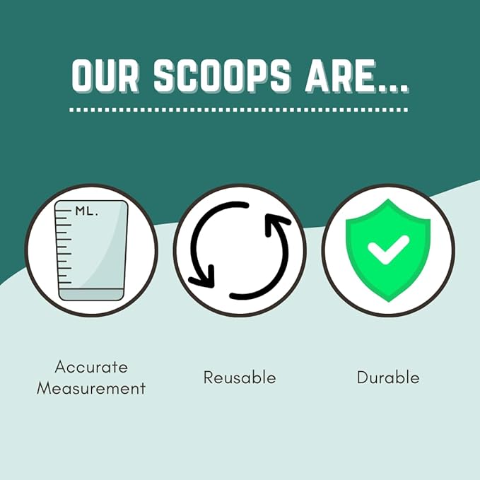 1 Cup (8 Oz. | 250 mL) Scoop for Measuring Coffee, Pet Food, Grains, Protein, Spices and Other Dry Goods (Pack of 25)
