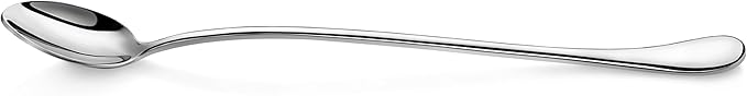 Artaste Rain 18/10 Stainless Steel (Silver (Set of 6), Iced Tea Spoons (9.5-Inch))