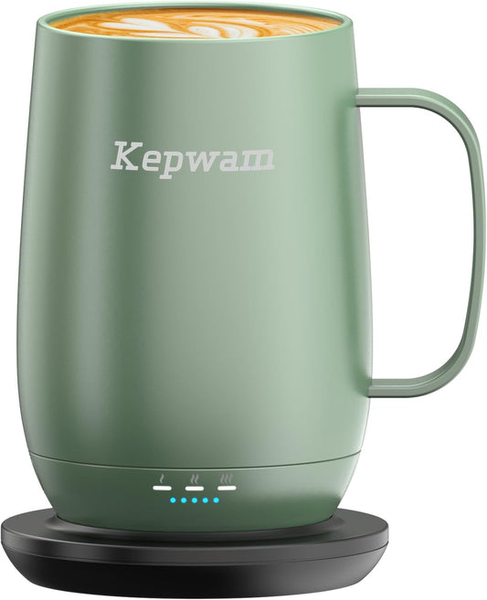 Heated Coffee Mug T2-Plus, 20oz Leading Large Capacity Self Heating Coffee Mug, Up to 8 Hrs Battery & Hot Up to 149℉, Smart Coffee Mug for Women, Men