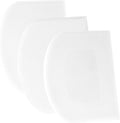 SURDOCA Dough Scraper Bench Scraper - 3P 13x7.9" Plastic Flexible Bowl Scraper, Sharp Edge & Angles Cake Scraper. Non-Slip Bakeware Decorating Tools Sculpting & Modeling Tools - Pure White