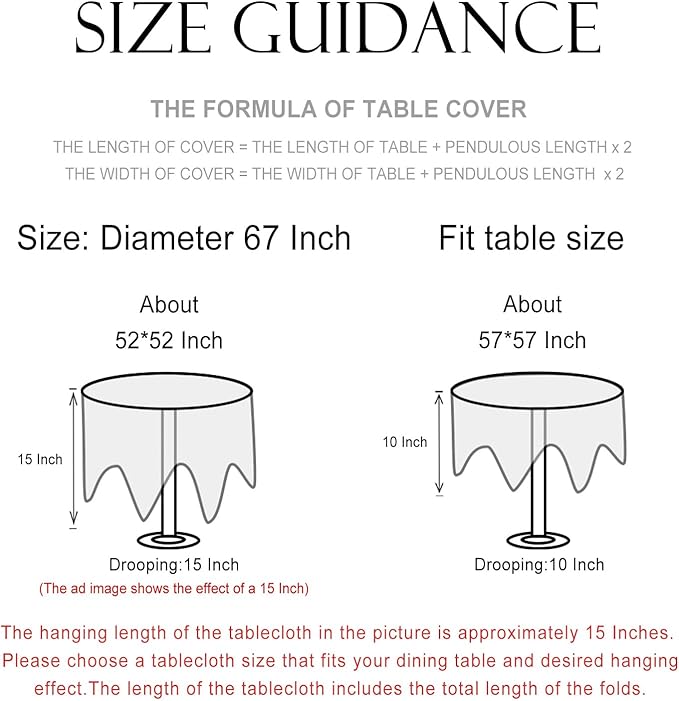 patdrea Designer Linen Beige Round Tablecloth,Vintage Italian Trees Pattern Table Cloth,Decoration Table Cover Cloth for Kitchen Dining Christmas,Tea Party,Thanksgiving,Diameter 67"-Tatiana a