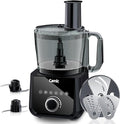 Camic Food Processor, 600W, Shredding and Slicing, French Fries Cutter, Kneading, Meat and Vegetable Chopping, Ice Crushing, 6 Presets, Easy to Operate and Clean for Home Use (Standard Version)