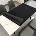 Dining Table Cover Protector - 42x80 Inch Waterproof Easy to Clean Can Conceal Flaws Protector The Table Top from Scratches Used for Dining (Black+Black 42x80)