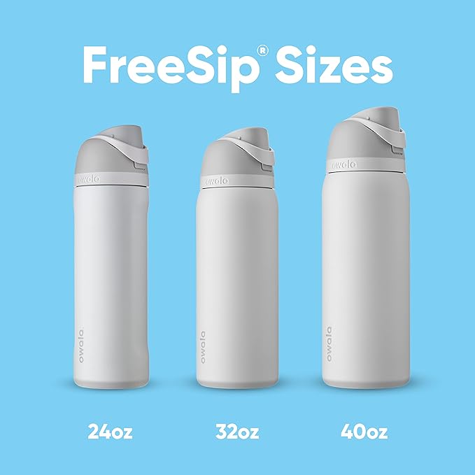 Owala FreeSip Insulated Stainless Steel Water Bottle with Straw, BPA-Free Sports Water Bottle, Great for Travel, 40 Oz, Camo Cool