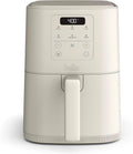 bella 4Qt Slim Air Fryer, Fits-anywhere™ Kitchenware, EverGood™ Ceramic Nonstick Coating, Adjustable Temperature, 6 Preset Cooking Options, 60 Min Auto Shutoff w Audible Tone, 3.3lb Capacity, Oatmilk