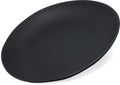 Carlisle FoodService Products Ridge Reusable Plate Salad Plate, Rimless Plate for Home and Restaurant, Melamine, 9 Inches, Slate, (Pack of 12)