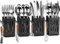 Utensil Drying Rack, 4Pcs Wall Mounted Utensil Holder Kitchen Drainage Basket Accessories, Plastic Dish Drainer Cutlery Knife Fork Spoon Holder Organizer, with Drain tray and Hooks