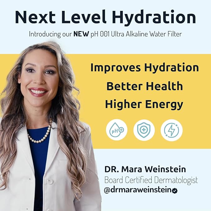 Invigorated Water NSF Alkaline Water Filtration Bundle – High pH Filter Pitcher + 3 PH001 Ultra Replacement Filter – BPA-Free, Multi-Stage Filtration, Long-Lasting, Sustainable Hydration Solution