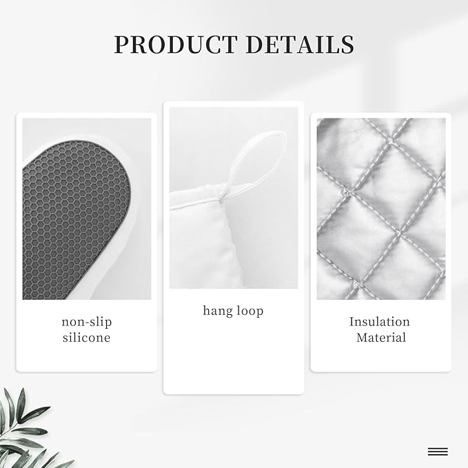 Sharks Oven Mitts and Pot Holders Sets Silicone Blue Shark Grey Stripes Kitchen Oven Mitts Hot Pads Heat Resistant Potholders Kitchen Mitts Set for Baking BBQ Cooking