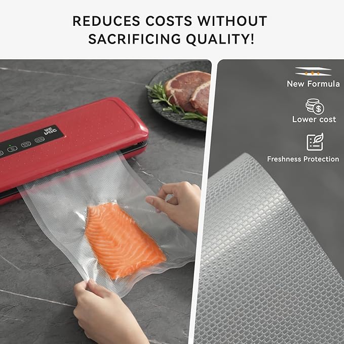[2024 Q4] 11" x 16" Vacuum Sealer Bags, 100 Count-Ideal for Food Storage, Sous Vide, and Meal Prep, Keep Food Fresh and Nutrients, Wevac Lite