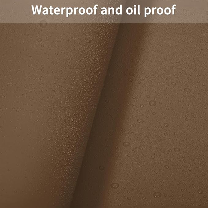 Table Pad Protector for Dining Room Table - Can Be Used On Both Sides Waterproof and Easy to Clean Good Flatness Used for Dining Table(Mud Color+Champagne Gold 54x72)