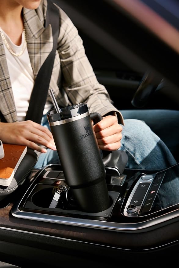 STANLEY Quencher H2.0 Tumbler with Handle and Straw 30 oz | Flowstate 3-Position Lid | Cup Holder Compatible for Travel | Insulated Stainless Steel Cup | BPA-Free | Peach Rose