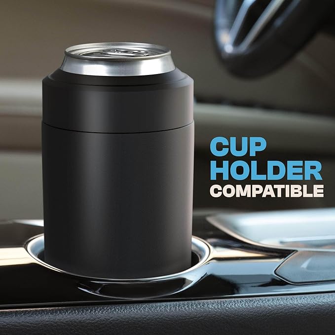 Frost Buddy Universal Can Cooler - Fits all - Stainless Steel Can Cooler for 12 oz & 16 oz Regular or Slim Cans & Bottles - Stainless Steel (RealTree APX)
