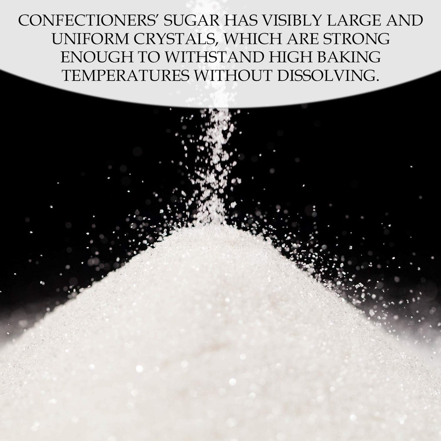 The Spice Lab Confectioners Sugar - Extra Coarse Sugar - 1 Pound - Con AA - Sugar Crystals for Baking and Cupcake Decorations - Excellent for Decorating Candy - Perfect for Bakeries