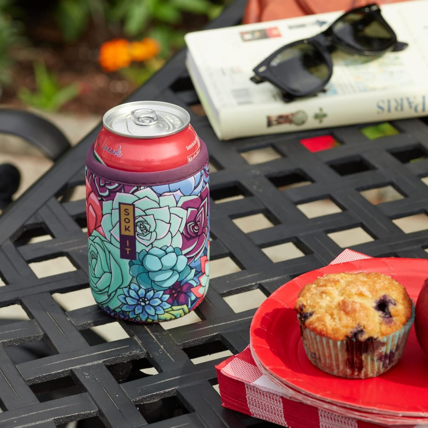 Sok It CanSok Sleeve for Beer & Soda Insulated Neoprene Cover (Cosmic Glitter, 12oz Can Sleeve)