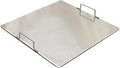 Sunrise Stainless Steel Fryer Screen with Handles (Solid Screen) (1, 13.5" x 13.5" x 1.75")