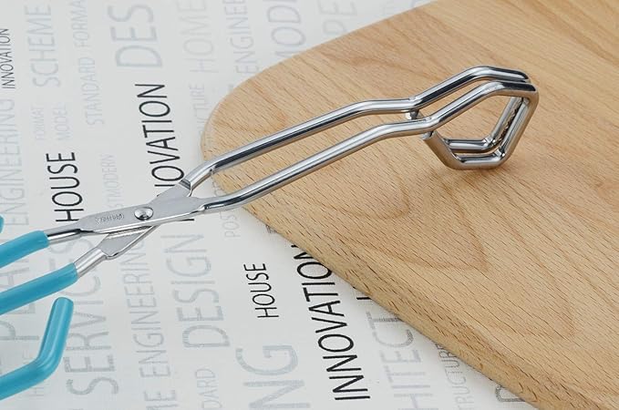 Scissor Cooking Tongs 11-Inch Stainless Steel Scissor Style Tongs, Set of 2
