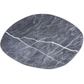 Carlisle FoodService Products Ridge Resuable Plastic Platter Oblong Platter for Home and Restaurant, Melamine, 13 Inches, Soapstone, (Pack of 6)