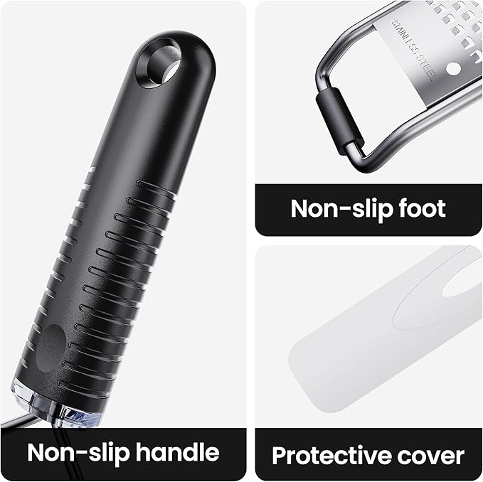 Lemon Zester with Non-Slip Handle,Cheese Grater for Kitchen,15 inch