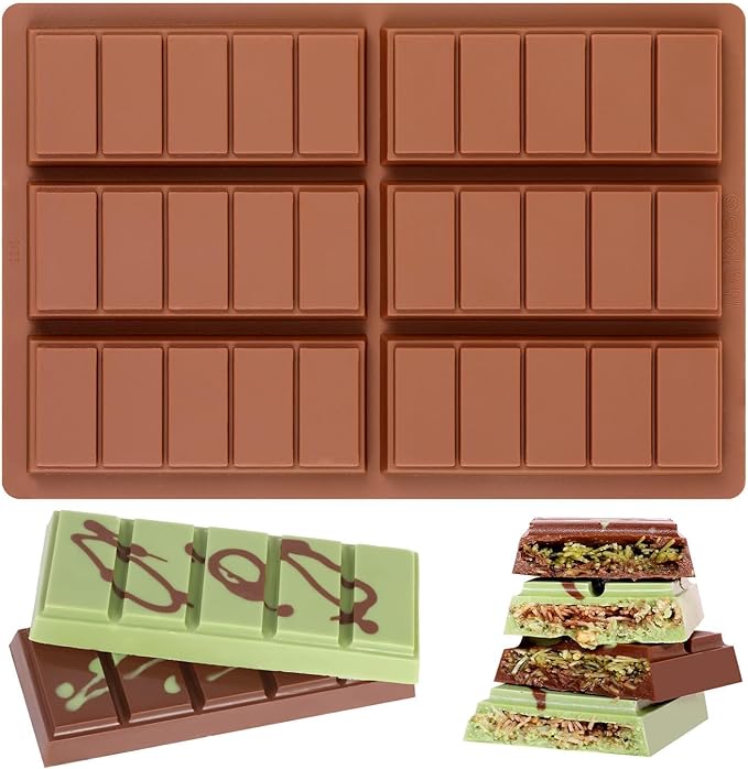 Chocolate Molds - Non-Stick Chocolate Bar Mold, Break Apart Chocolate Mold Food Grade Deep Mold For Tabs Chocolate Milk Snacks