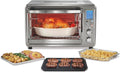 Hamilton Beach 6-in-1 Sure Crisp Air Fryer Toaster Oven Combo & Electric Indoor Grill, 450 F Searing Temp, Bake, Broil, Toast and Pizza Function, .88 cu. ft., 6 Slice Capacity, Stainless Steel (31395)