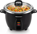 Elite Gourmet ERC2010B Electric Rice Cooker with Stainless Steel Inner Pot Makes Soups, Stews, Porridge's, Grains and Cereals, 10 cups cooked (5 Cups uncooked), Black
