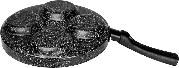 MyLifeUNIT Aluminum 4-Cup Egg Frying Pan, Non Stick Egg Cooker Pan