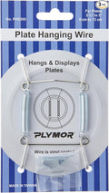 Plymor Stainless Steel Wall Mountable Plate Hanger, 3.125" H x 1.75" W x 0.5" D (For Plates 3.5" - 5"), Pack of 3