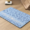 Pet Feeding Mat-Absorbent Dog Mat for Food and Water Bowl-No Stains Quick Dry Water Dispenser Mat-Dog Accessories Pet Supplies-Bowl for Messy Drinkers（Bone,17"x28"