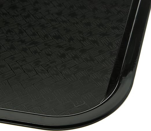 Carlisle FoodService Products CT121603 Café Standard Cafeteria / Fast Food Tray, 12" x 16", Black