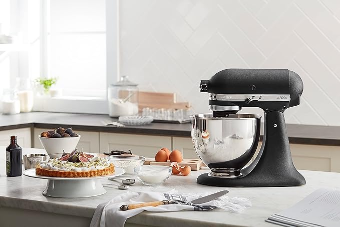 KitchenAid Artisan Series 5 Quart Tilt Head Stand Mixer with Pouring Shield KSM150PS, Cast Iron