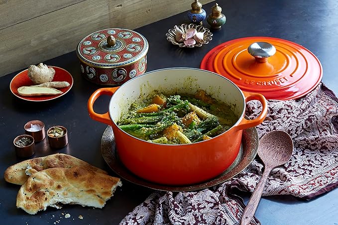 Le Creuset Enameled Cast Iron Signature Round Dutch Oven, 4.5 qt., Flame